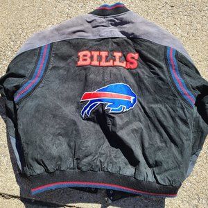 Used vintage Buffalo Bills leather bomber